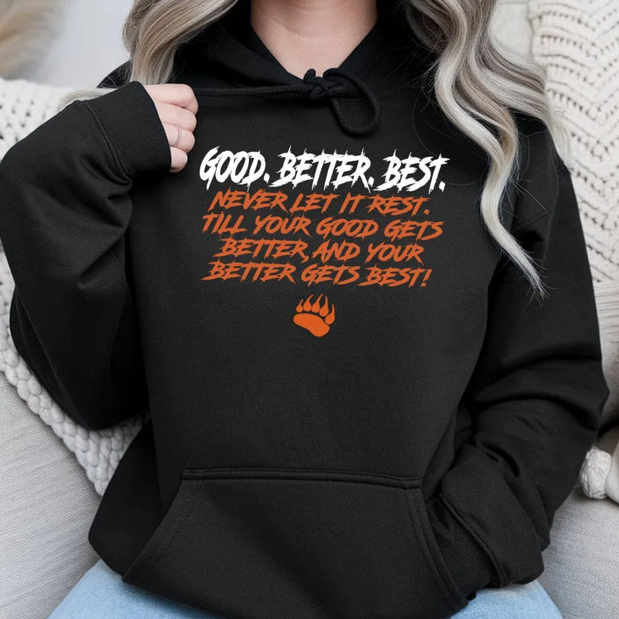 Chicago Football Good Better Best Hoodie, Good Better Best Hoodie, Chicago Hoodie, Bears Hoodie, Football Hoodie For Fan