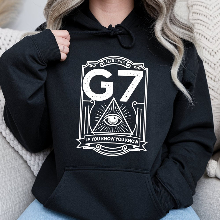 G7 Third Eye Hoodie | Occult Illuminati Style Graphic | Premium Cotton Blend | Spiritual Aesthetic Gift for Men and Women