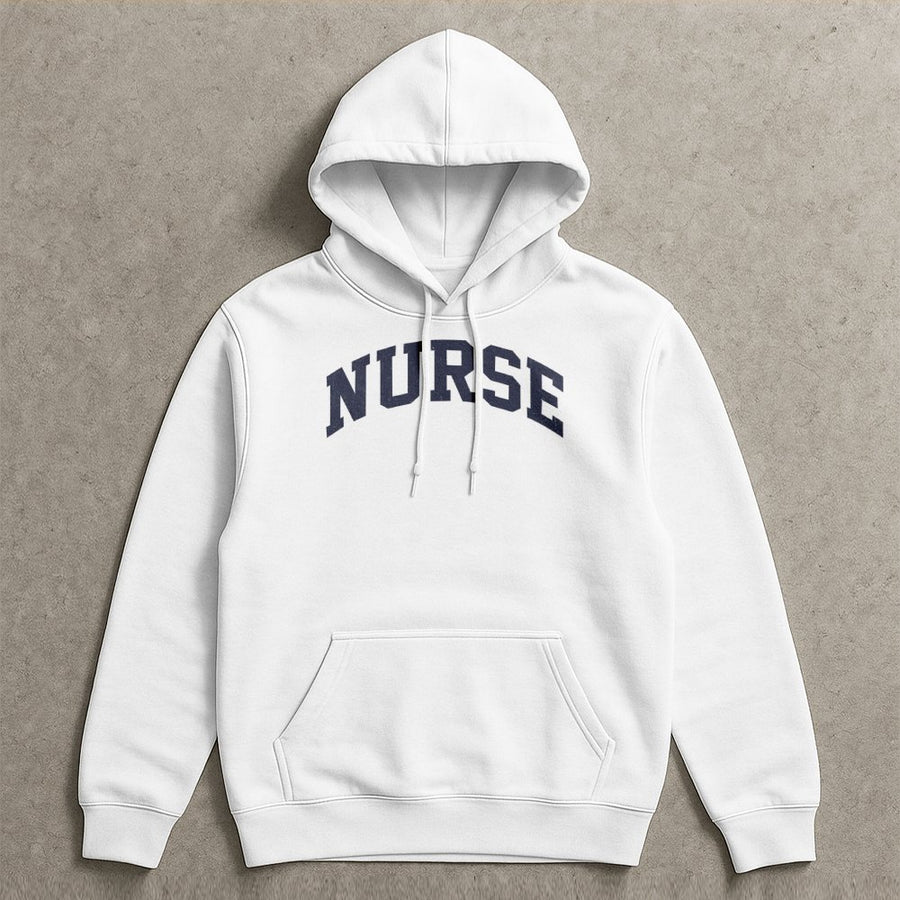 Nurse Hoodie | Vintage Varsity Lettering Design | Premium Cotton Blend | Graduation Gift for Nursing Student or RN