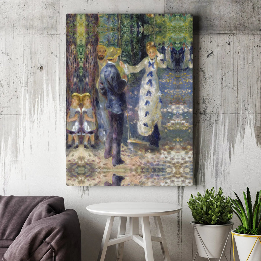 Renoir The Swing Canvas Wall Art | Impressionist Masterpiece Reproduction | Gallery Wrapped Wooden Frame | Classic Home Decor Gift For Art Lovers