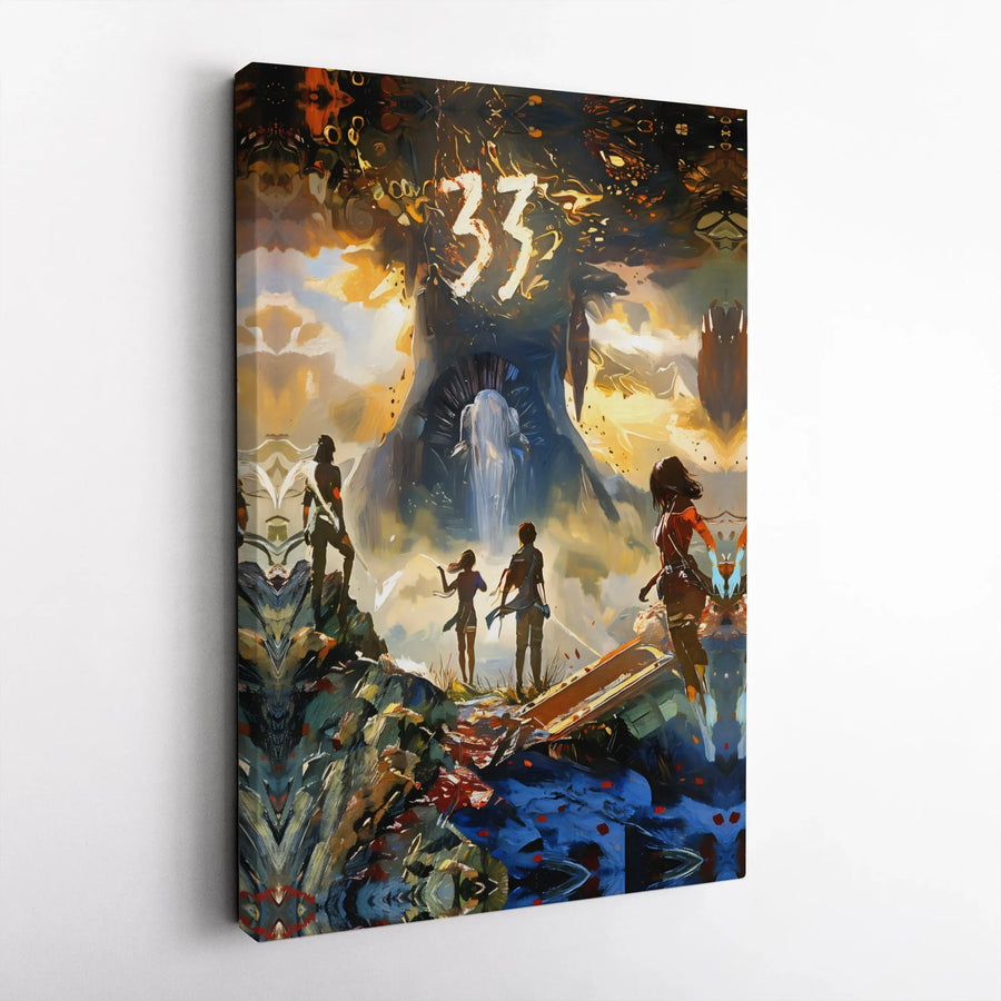 Fantasy Video Game Wall Art | Epic Adventure 33 Landscape Canvas | Premium Gallery-Wrapped Print | Gamer Bedroom & Office Decor