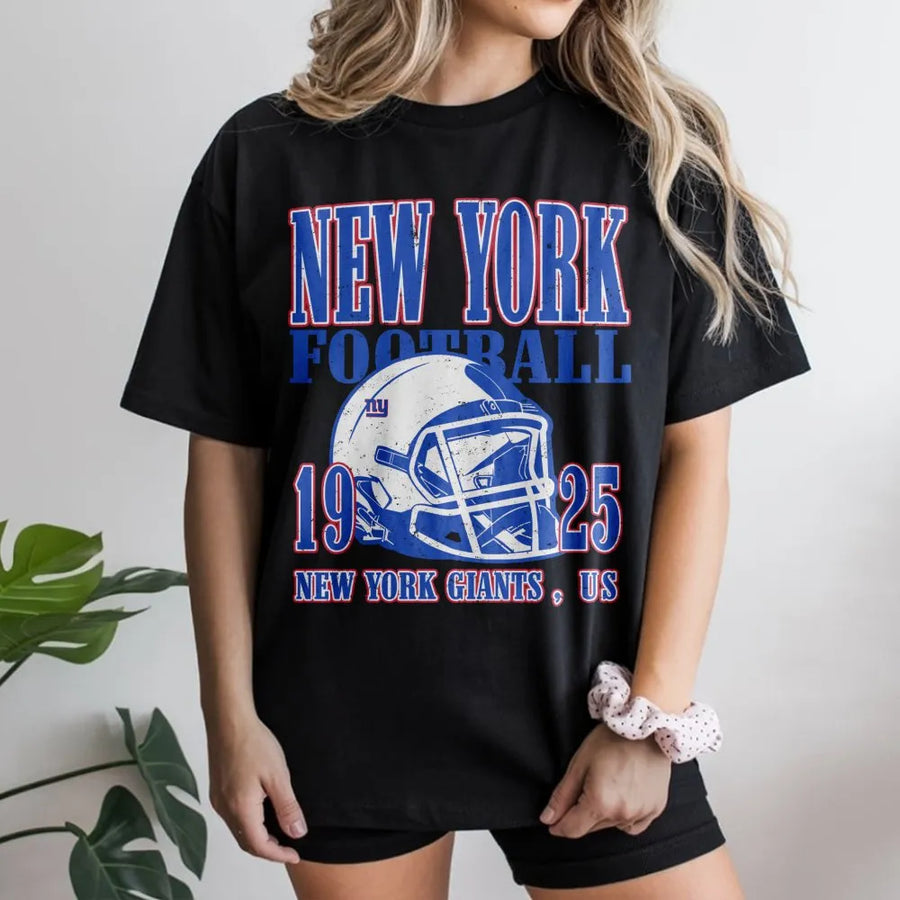 New York Football 1925 New York Giants, Us With Helmet T-Shirt