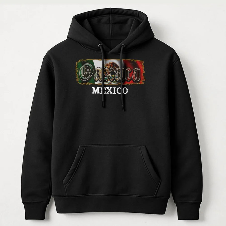 Oaxaca Mexico Hoodie | Vintage Mexican Flag Graphic | Premium Cotton Blend | Gift for Oaxacan Pride
