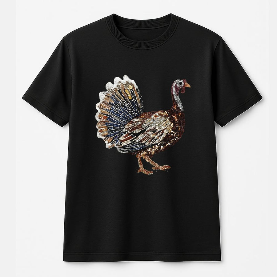 Turkey T-Shirt | Boho Thanksgiving Graphic Tee | 100% Premium Cotton | Cute Autumn Fall Gift For Women And Men