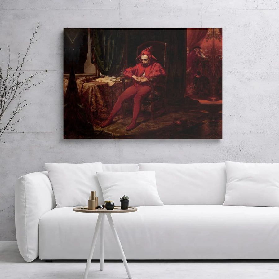 Stańczyk By Jan Matejko Canvas Print | Famous Historical Polish Art | Gallery Wrapped Premium Wall Decor | Office or Living Room Wall Art