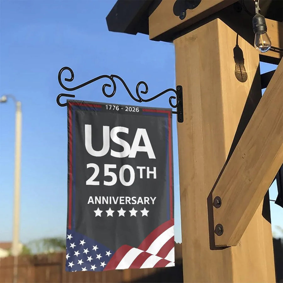 USA 250th Anniversary Garden Flag | Patriotic 1776-2026 American Flag Design | Double Sided Weatherproof Polyester | Commemorative Yard Decor Gift
