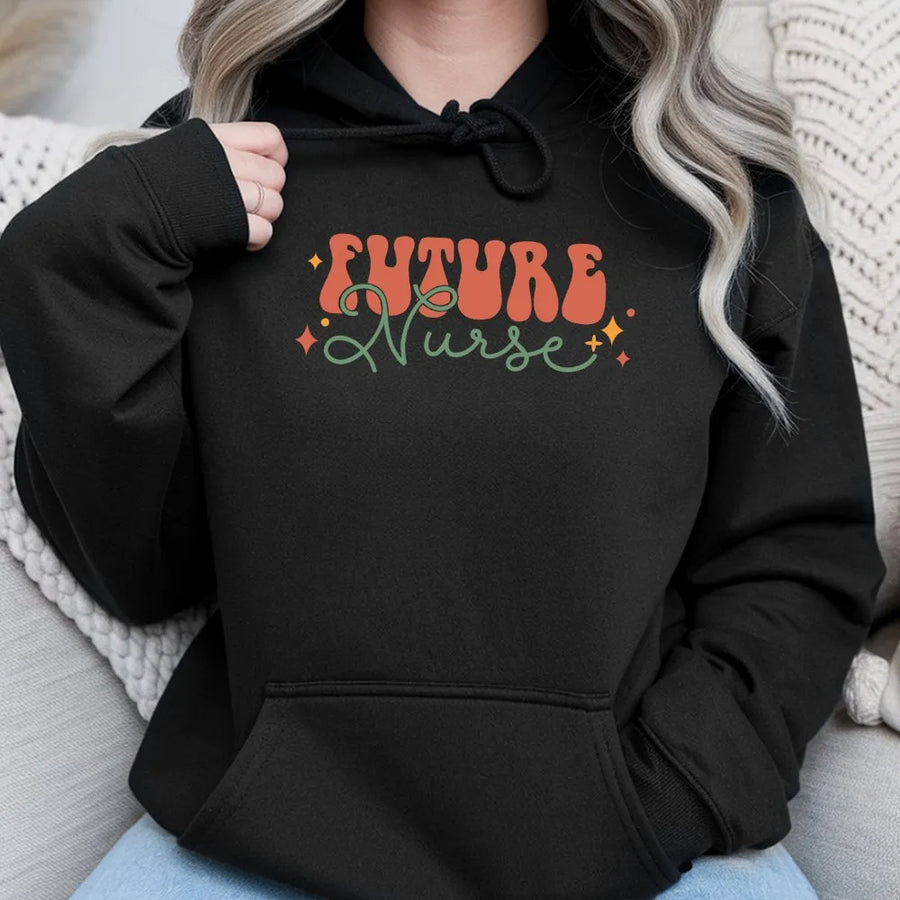Future Nurse Hoodie | Retro 'In My Nursing Era' Design | Soft Cotton Blend | Gift for Nursing School Student