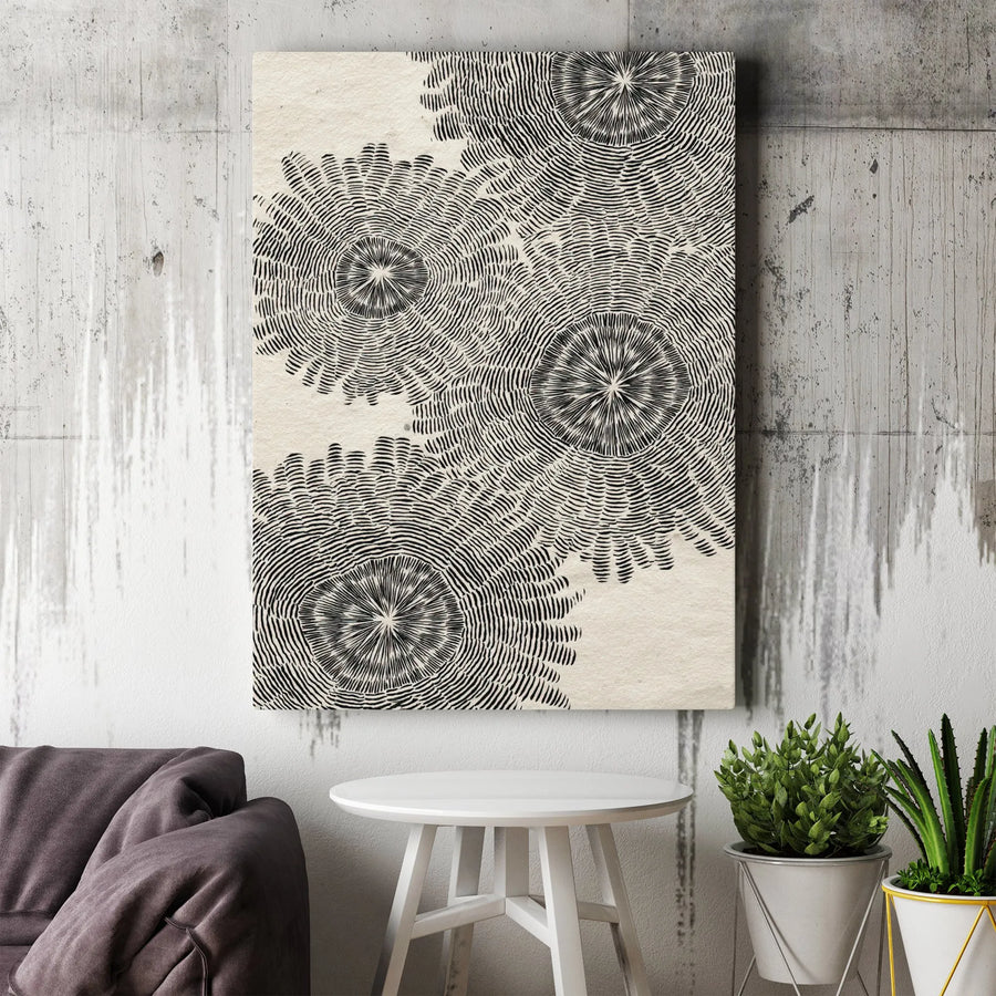 Abstract Geometric Vertical Canvas | Modern Minimalist Line Art | Thick 1.25" Gallery Wrap | Home Office Decor Premium Gift
