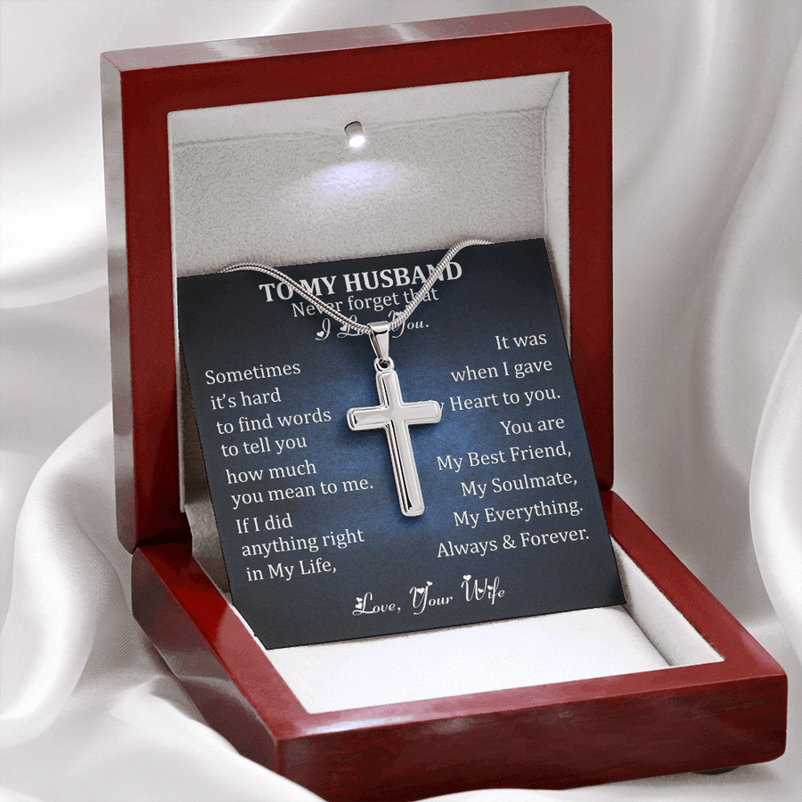 To My Husband- Luxury Cross Necklace