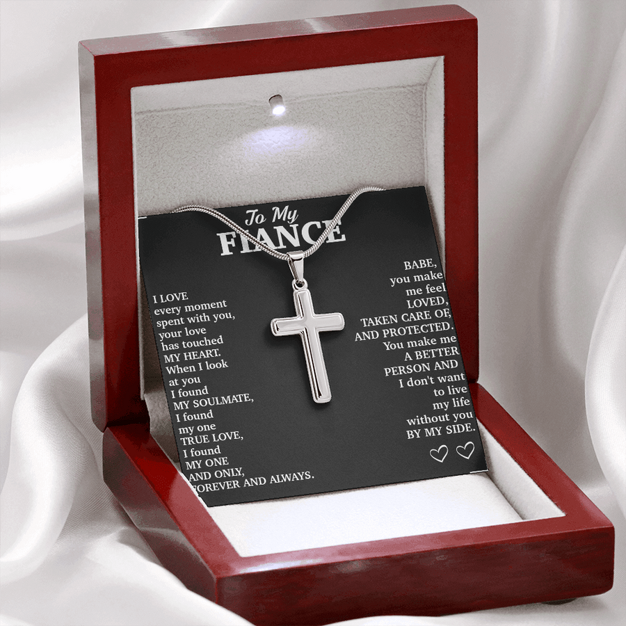 FA002 // Cross Necklace // Gift For Fiancé
