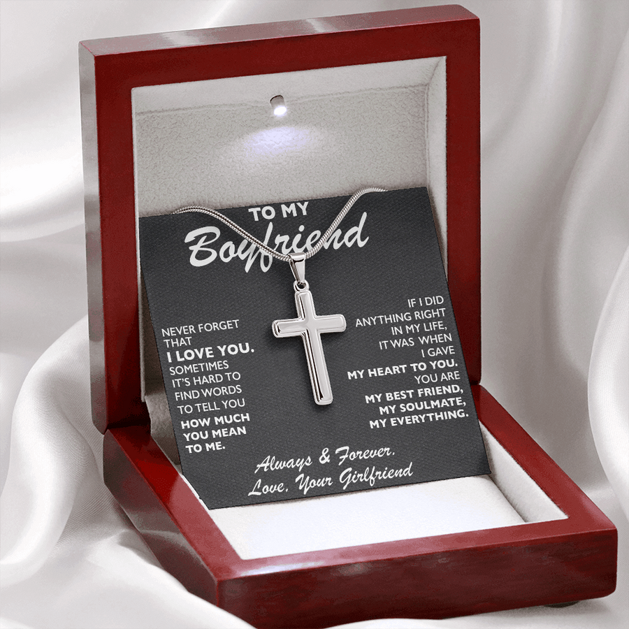 BF001 // Cross Necklace // Gift For Boyfriend