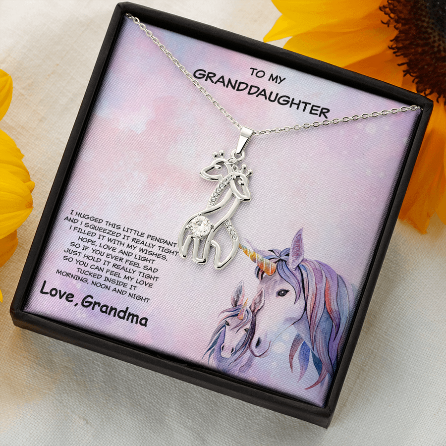 Gift for Granddaughter Giraffe Pendant Necklace
