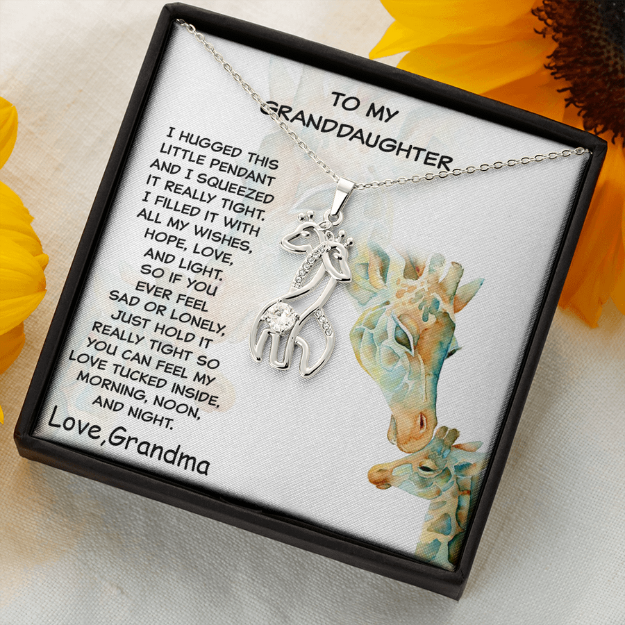 Granddaughter Giraffe Pendant Necklace