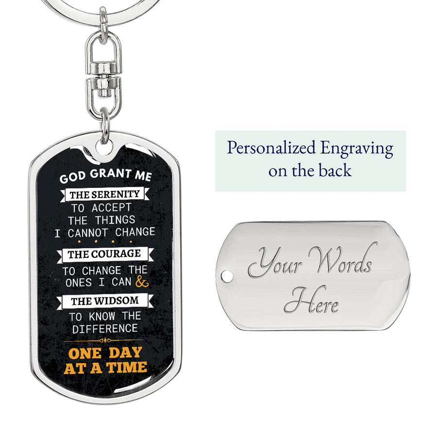 Serenity Prayer Luxury Keychain Personalised Gift | LIMITED EDITION | GET YOURS TODAY