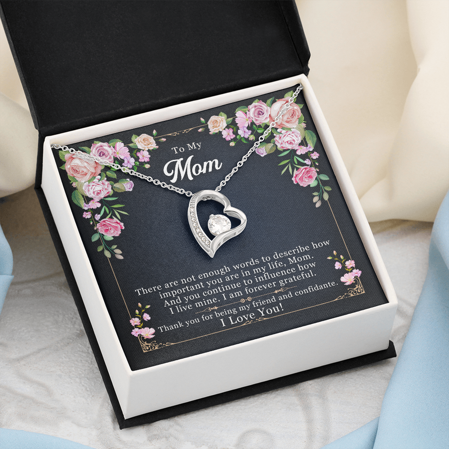 To My Mom, Forever Love Necklace, Mother Necklace, Gift For Mother, Xmas, Christmas, Personalized Gift To My Mom