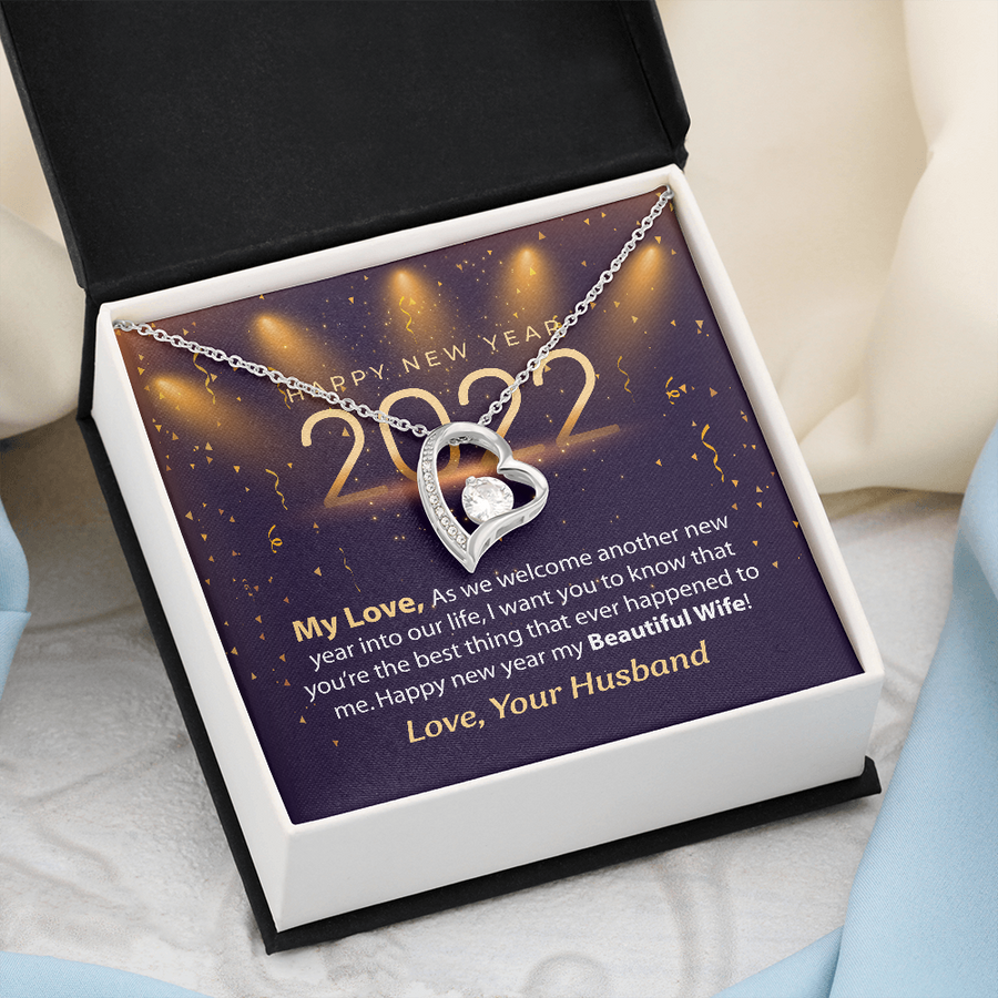 To my wife, Romantic and Unique Gifts for Your Wife, Happy New Year, New year Gifts Necklace