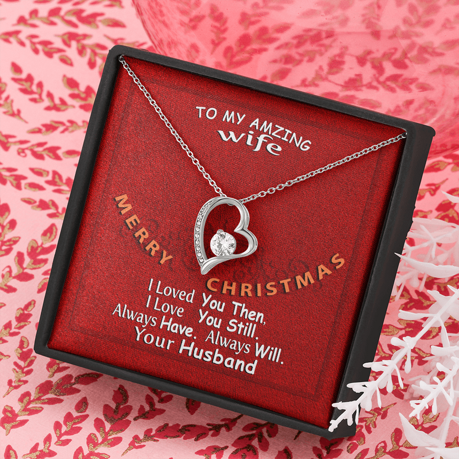 To My Amazing Wife - I Love You Necklace