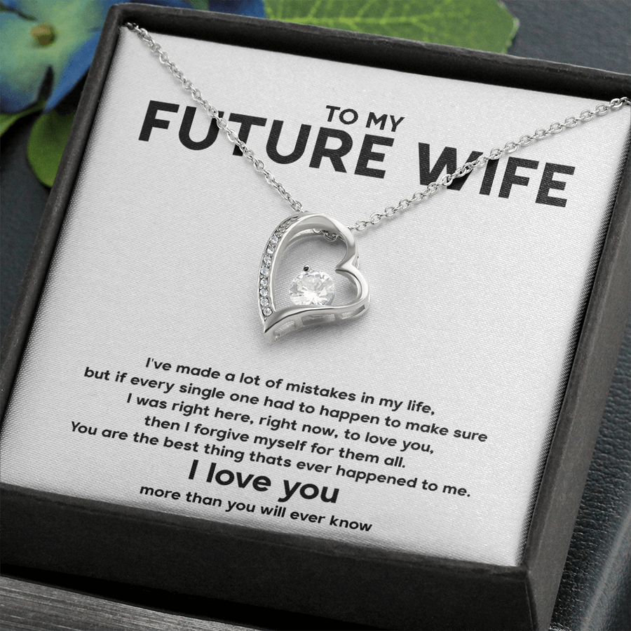 Hearts Necklace To My Future Wife Christmas Gift Sentimental Gift For Bride From Groom, Birthday Gifts For Fiancée/future Wife