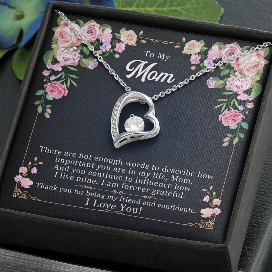 To My Mom, Forever Love Necklace, Mother Necklace, Gift For Mother, Xmas, Christmas, Personalized Gift To My Mom