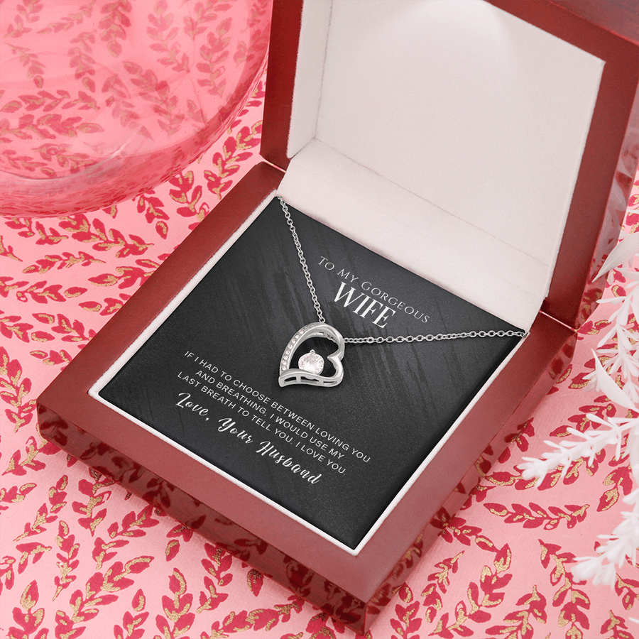 Forever Love Necklace, To My Wife Necklace Gift, Anniversary Gift, Gifts for Her, Christmas Gift for Wife, Birthday Gift, Gift for Wife