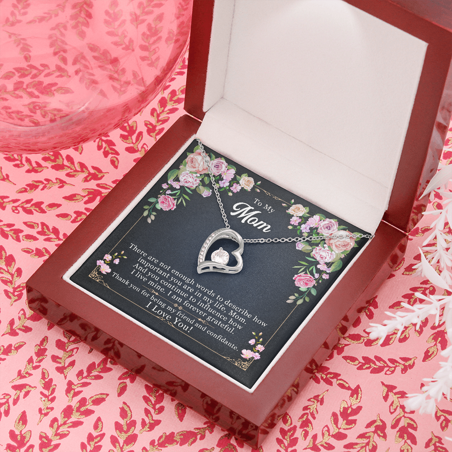 To My Mom, Forever Love Necklace, Mother Necklace, Gift For Mother, Xmas, Christmas, Personalized Gift To My Mom