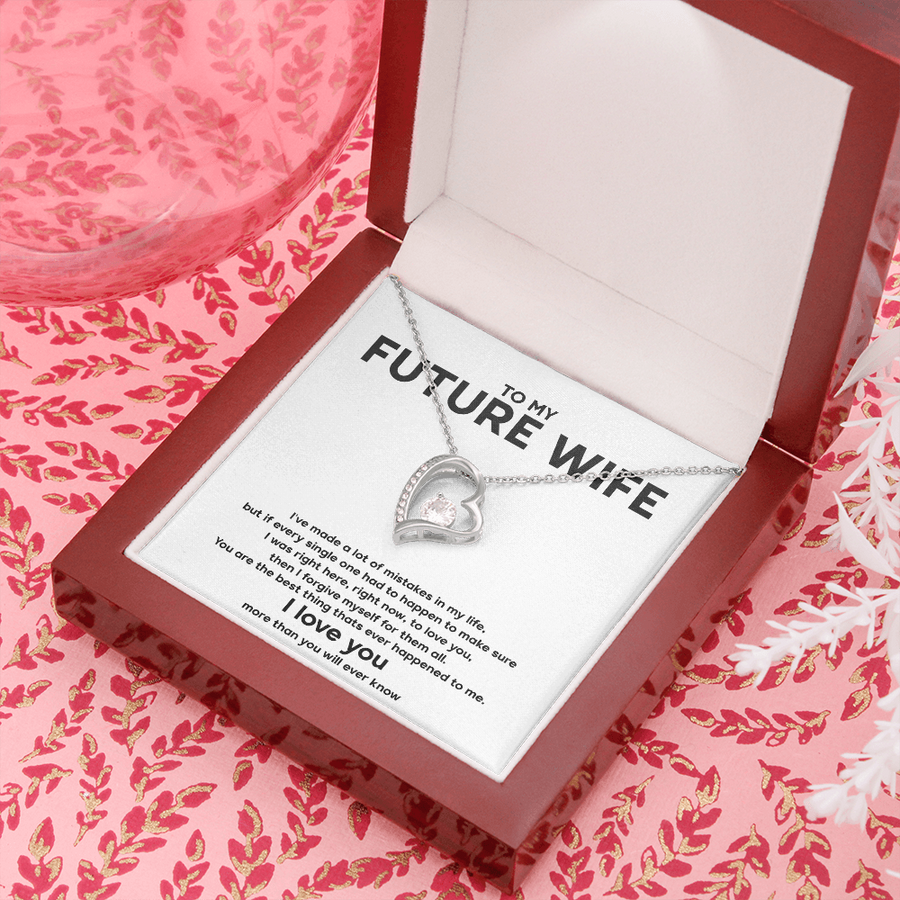 Hearts Necklace To My Future Wife Christmas Gift Sentimental Gift For Bride From Groom, Birthday Gifts For Fiancée/future Wife