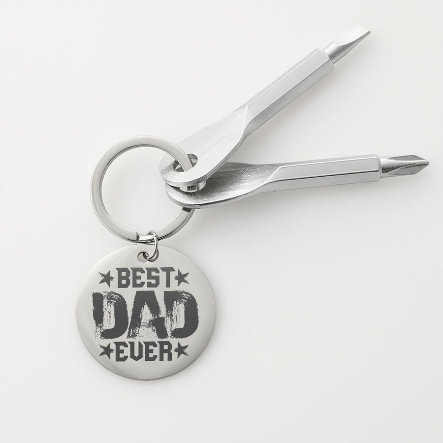 Best Dad Ever Keychain - Personalized Gifts for Christmas & New Year 2022 Necklace
