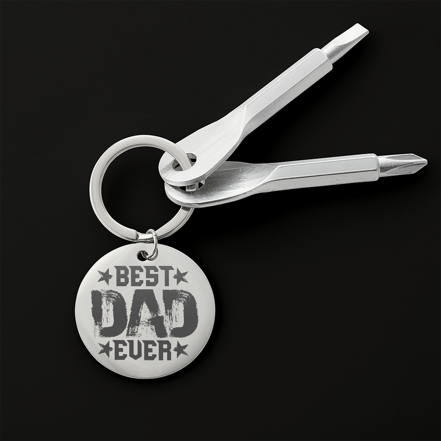 Best Dad Ever Keychain - Personalized Gifts for Christmas & New Year 2022 Necklace
