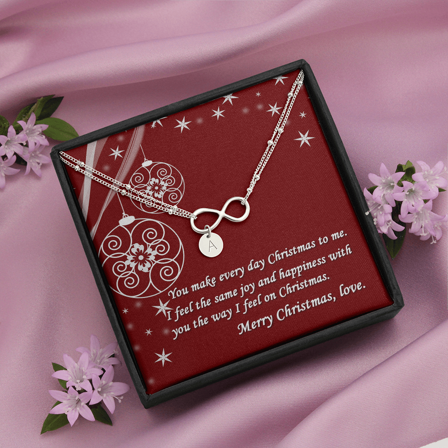 Merry Christmas Infinity Bracelet gift for love