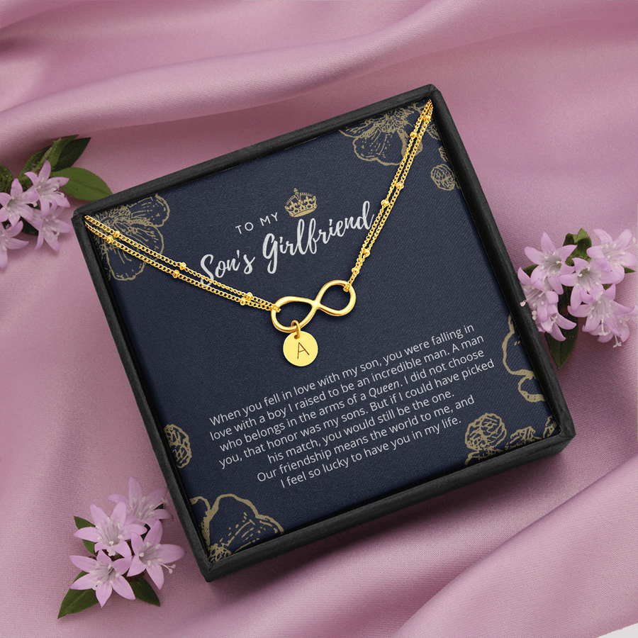To My Son's Girlfriend Queen Bracelet Dark Blue