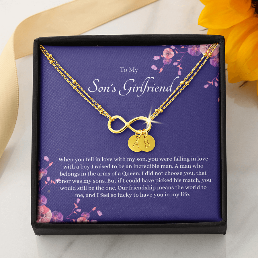 To My Son's Girlfriend Bracelet Dark Purple