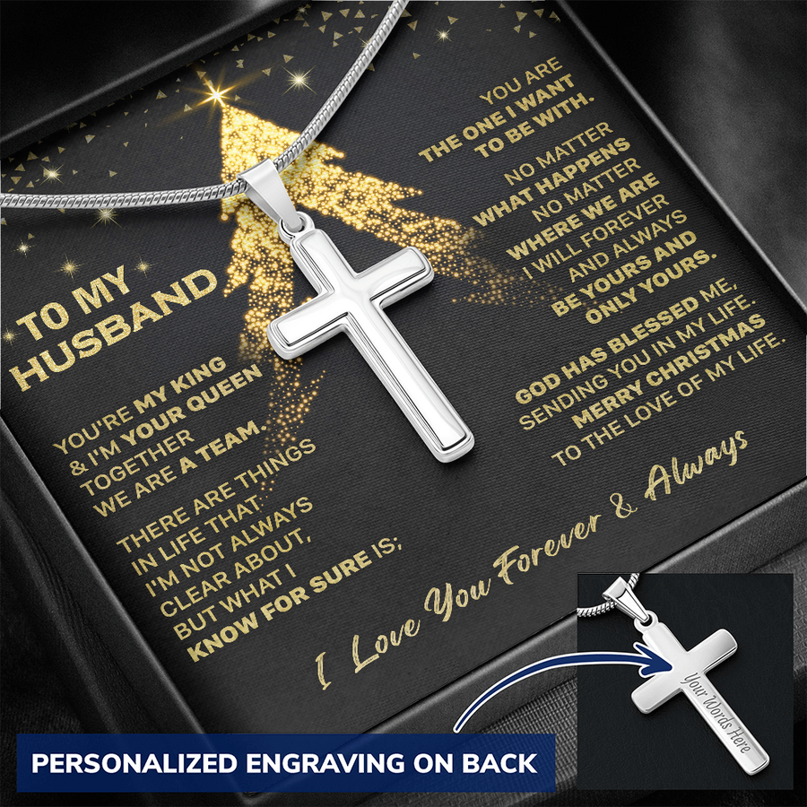 Gift For Husband - No Matter - Cross Necklace