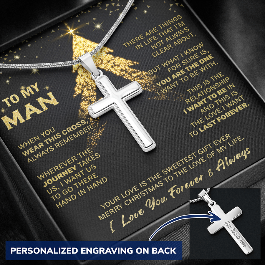Gift For Your Man - The Love - Cross Necklace