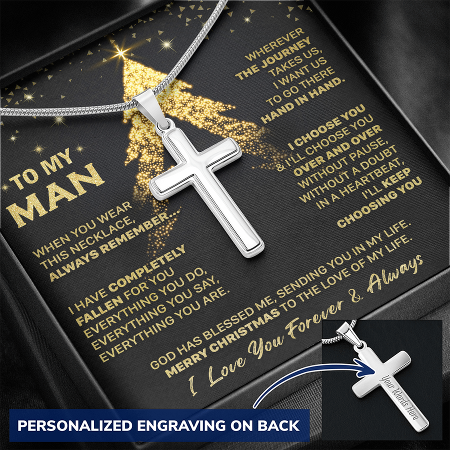 Gift For Husband - Remember - Cross Necklace