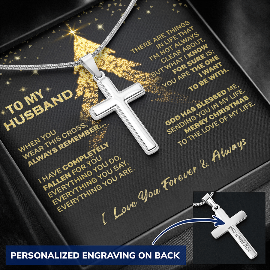 Gift For Husband - God Blessed Me - Cross Necklace