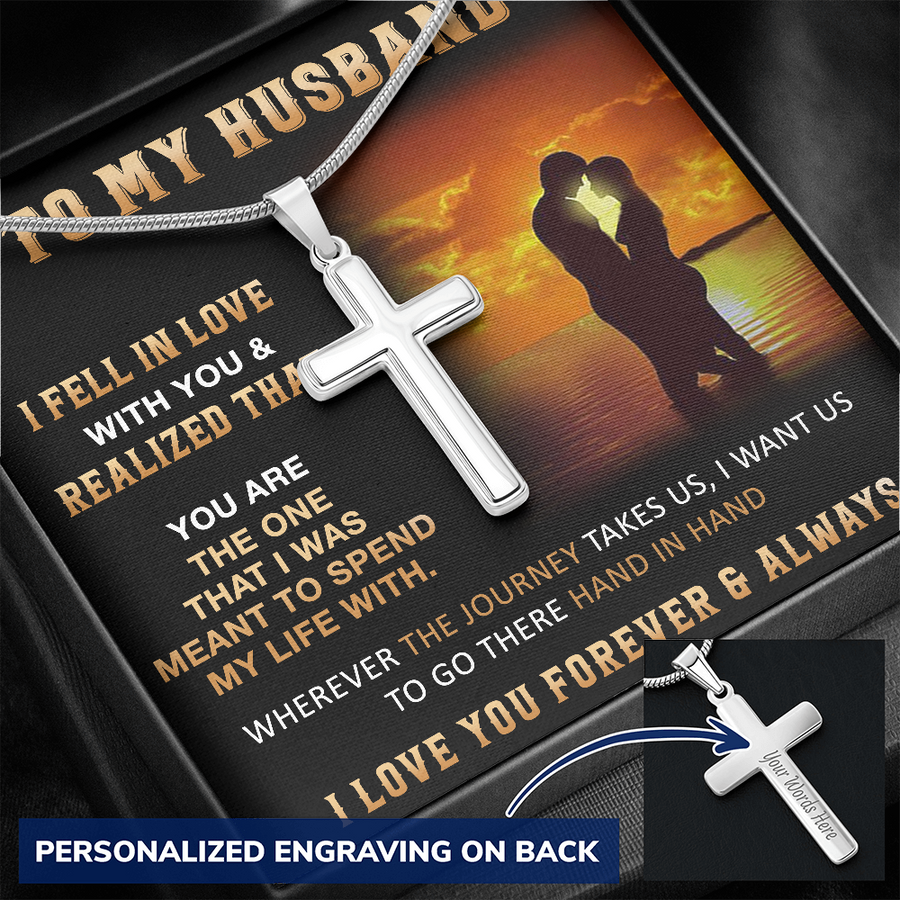 Gift For Husband - In Love - Cross Necklace
