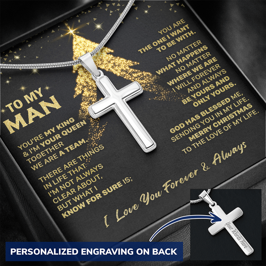 Gift For Your Man - No Matter - Cross Necklace