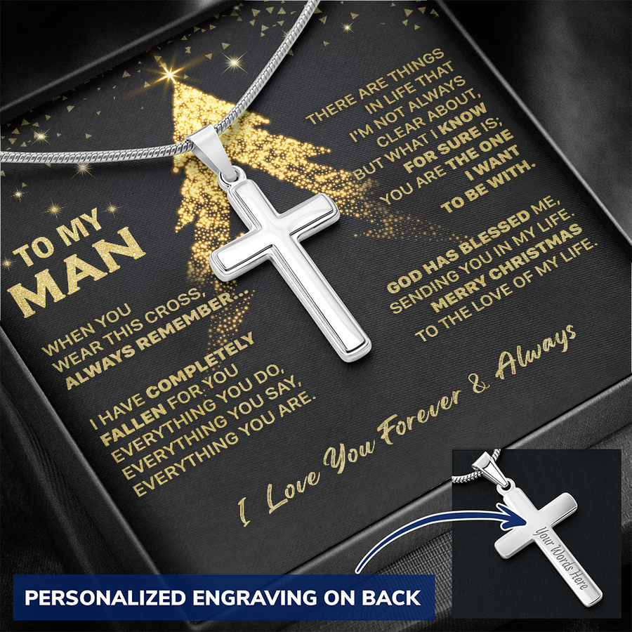 Gift For Your Man - God Blessed Me - Cross Necklace