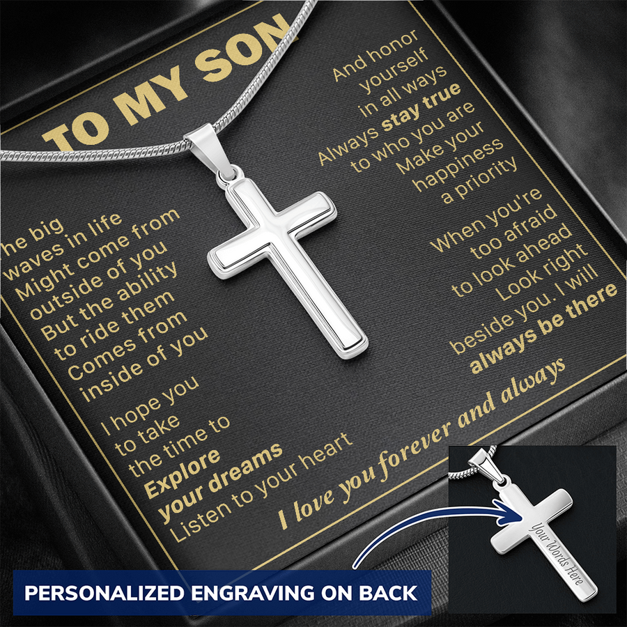 Gift For Husband - Your Happiness - Cross Necklace