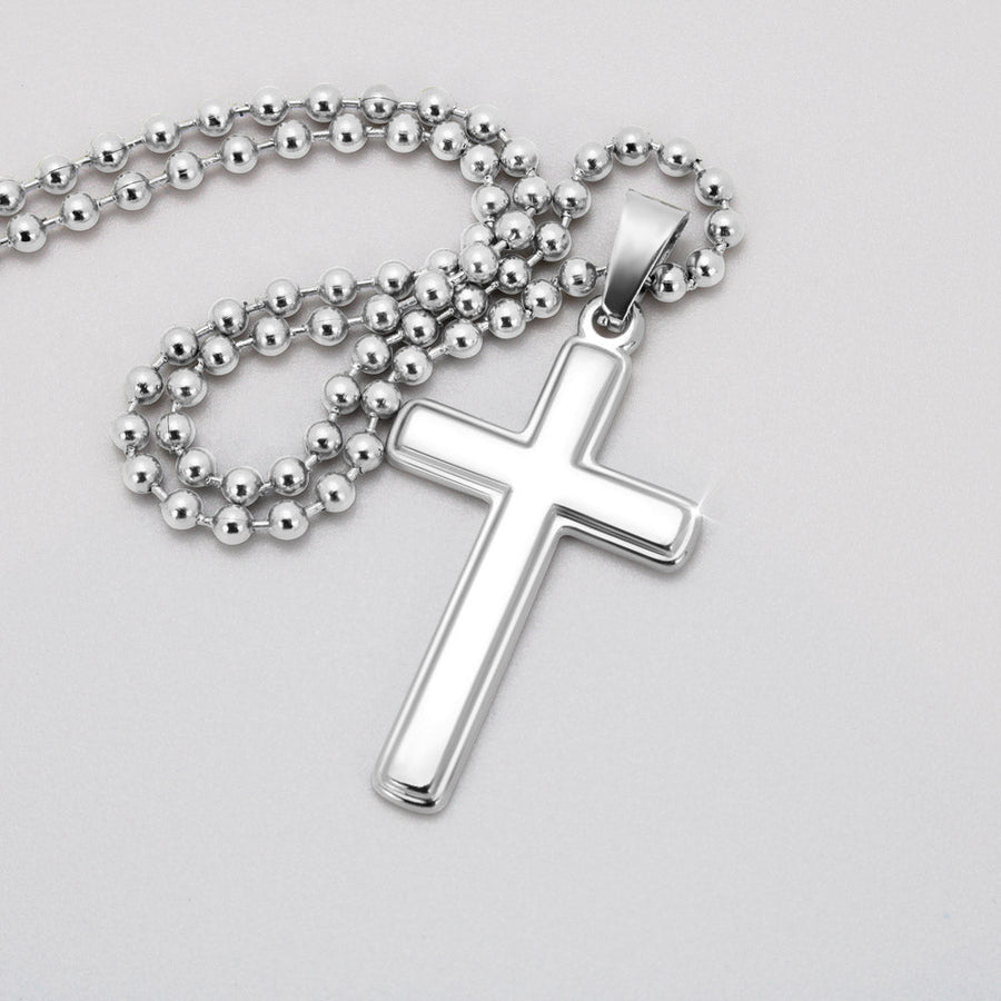 To My Husband Cross Necklace, Cross For Man, Husband Birthday Gift, Valentine Gift