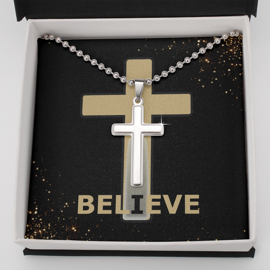 I Believe Cross Necklace