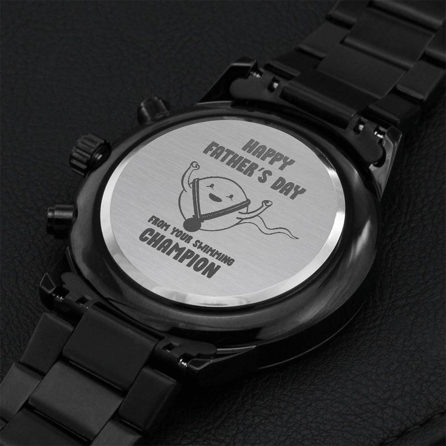Father's Day Watch Engraving Chronograph Watch