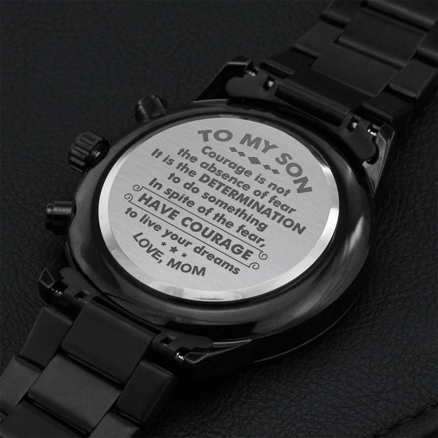 Gift For Son - Live Your Dreams - Watch Engraving Chronograph Watch