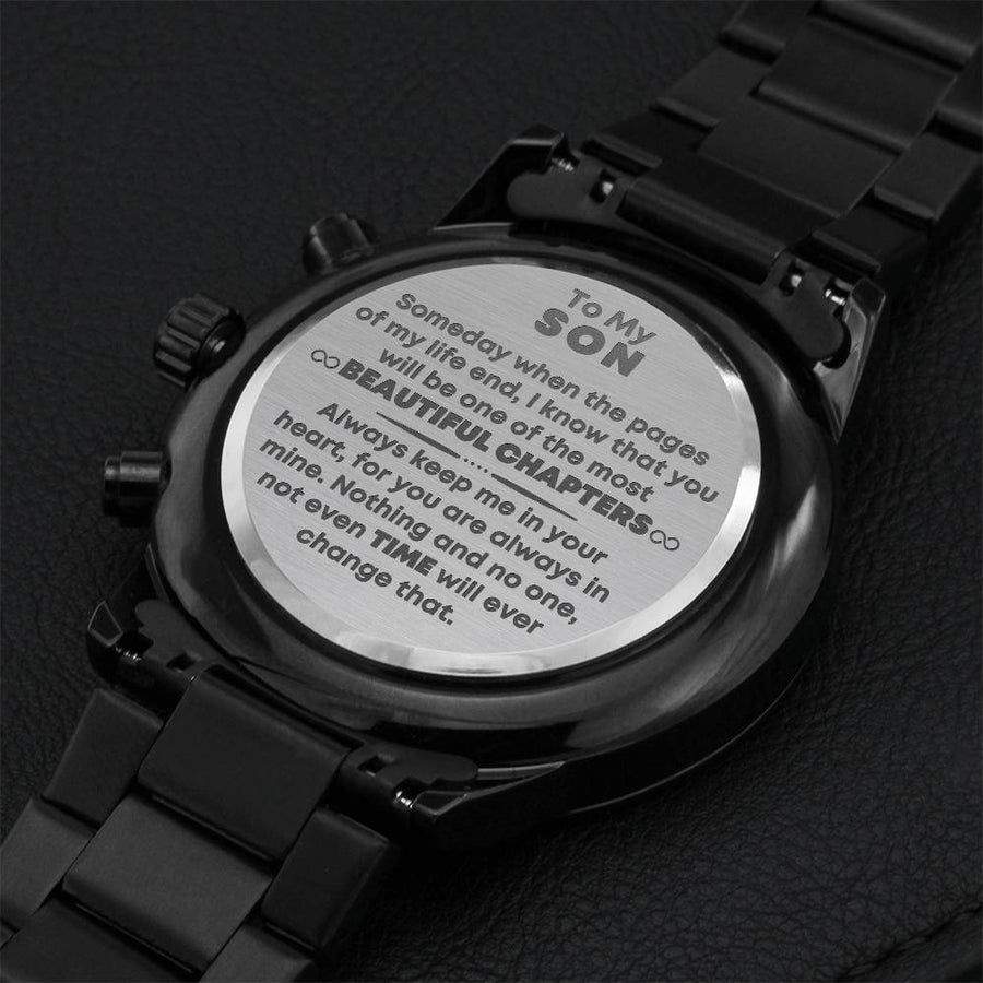 Son Most Beautiful Chapters - Chronograph Watch 1 Engraving Chronograph Watch