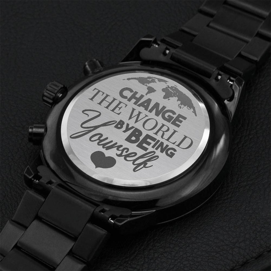 Watch Gift For Son Engraving Chronograph Watch