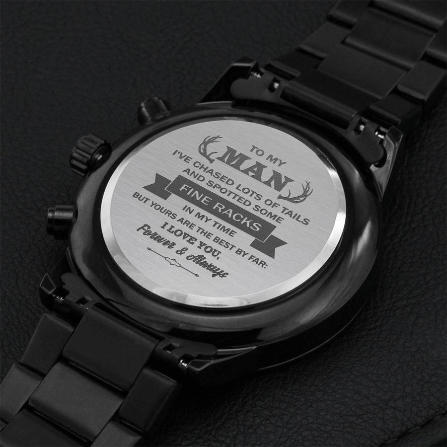Gift For Your Man - Yours Are The Best - Watch Engraving Chronograph Watch