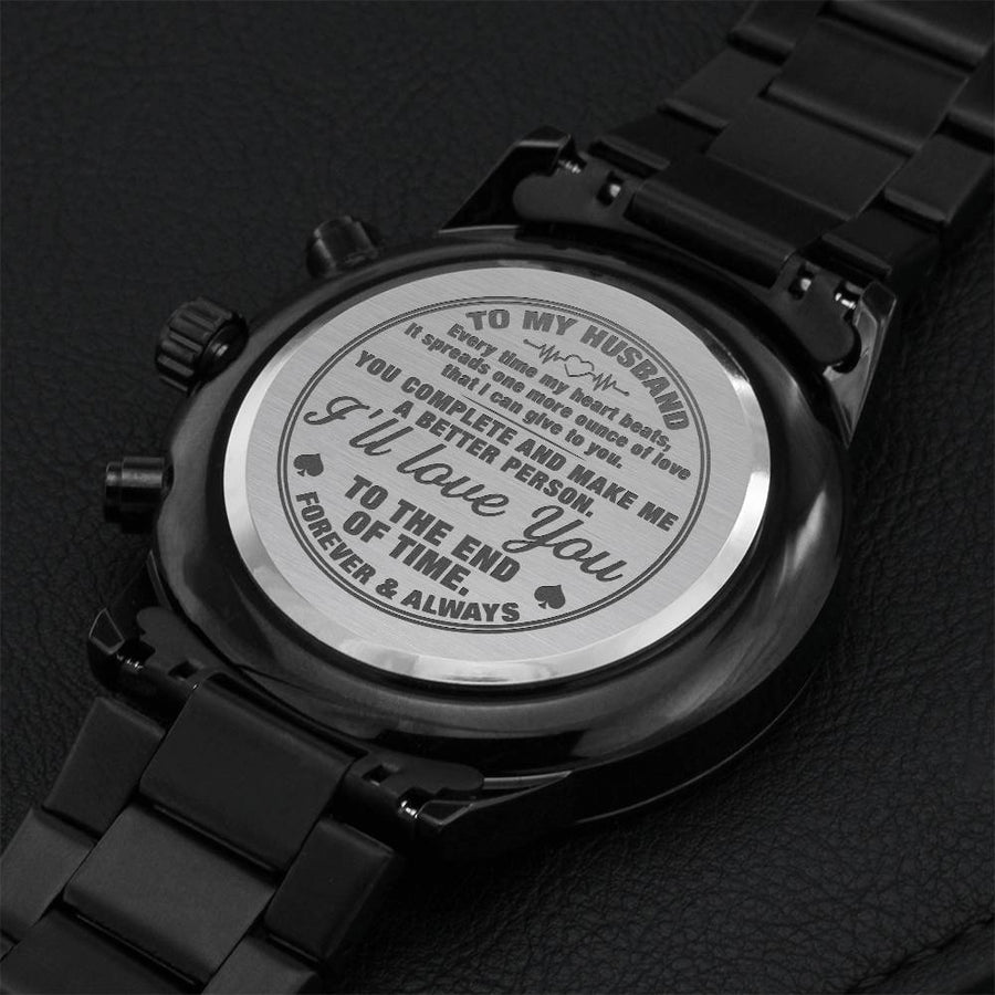 Gift For Husband - One More Ounce Of Love - Watch Engraving Chronograph Watch