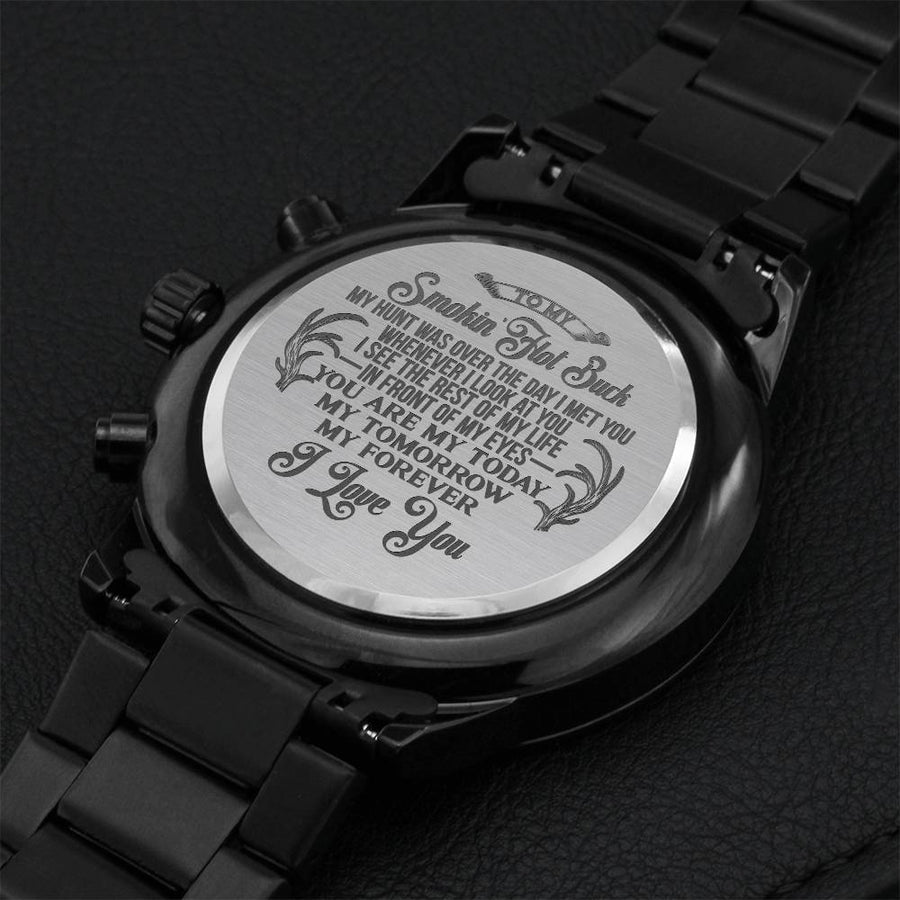Smokin' Hot Buck Engraved Gift Watch 1 Engraving Chronograph Watch