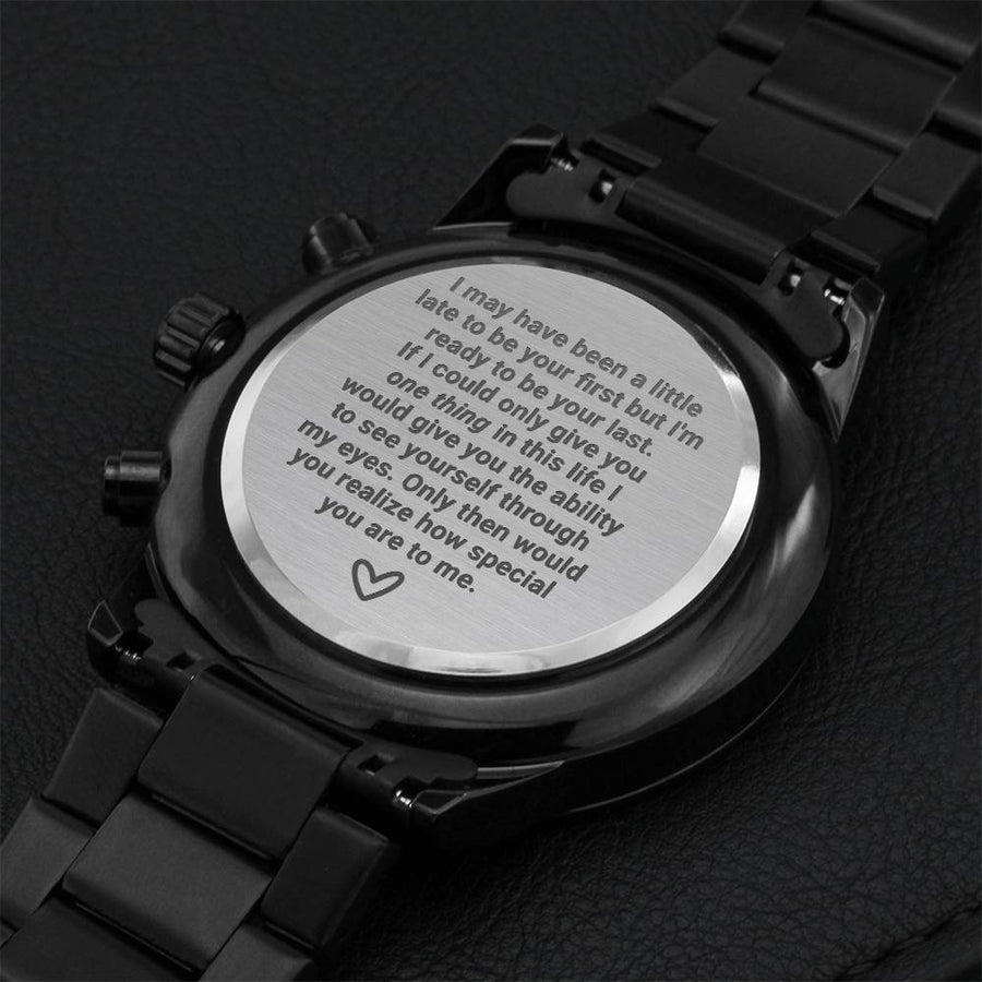 One Thing Chronograph Watch Engraving Chronograph Watch