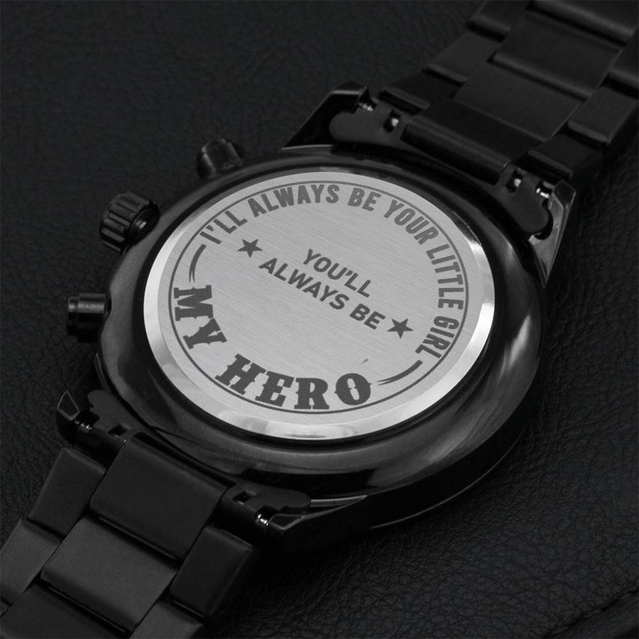 Your Little Girl Engraving Chronograph Watch